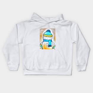 Snowman in a Winter Wonderland Kids Hoodie